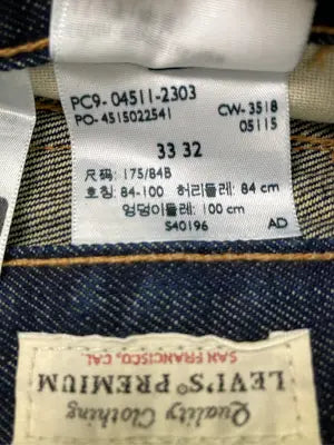 LEVI'S PREMIUM/リーバイスプレミアム/デニムパンツ/パンツ/ブルー/33 32