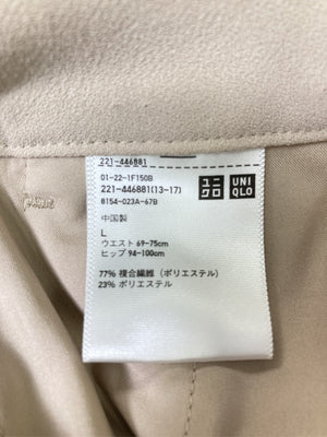 UNIQLO/ユニクロ/スラックス/パンツ/ベージュ/L