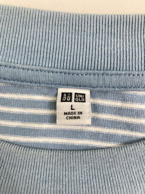 UNIQLO/ユニクロ/Tシャツ/カットソー/トップス/ブルー/L