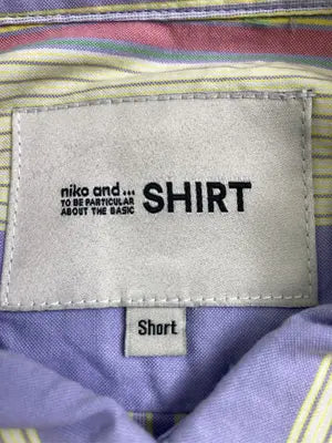 SHIRT/シャツ/ブラウス/トップス/ブルー/Short