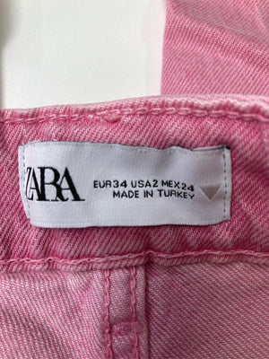 ZARA/ザラ/デニムパンツ/パンツ/ピンク/EUR34