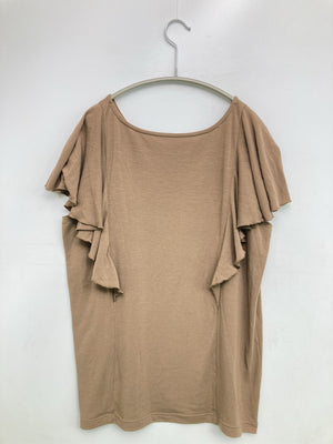 Tシャツ/カットソー/トップス/ブラウン/M    バスト79~87 身長154~162