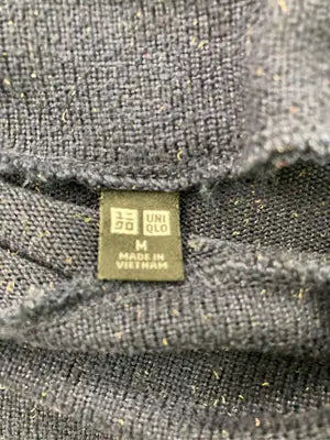 UNIQLO/ユニクロ/ニット/セーター/トップス/ネイビー/M