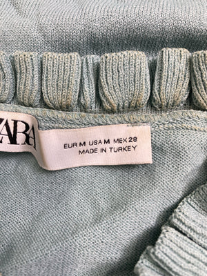 ZARA/ザラ/ニット/セーター/トップス/ライトグリーン/EUR M/USA M/ MEX 28