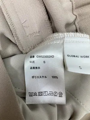 GLOBAL WORK/グローバルワーク/スラックス/パンツ/ベージュ/S