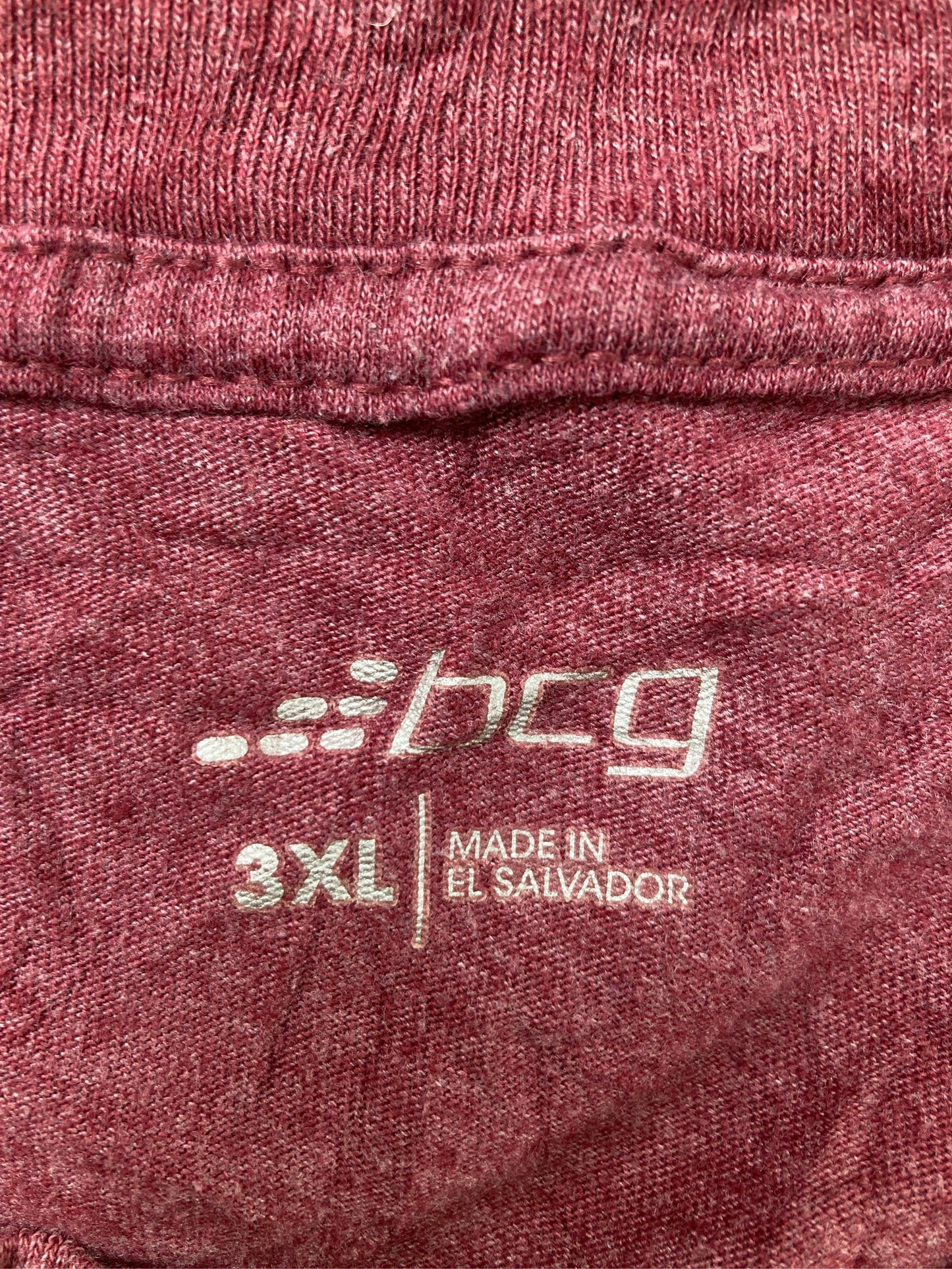 bcg/Tシャツ/カットソー/トップス/レッド/3XL