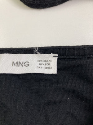 MNG/ドレス/ワンピース/ドレス/ブラック/XS