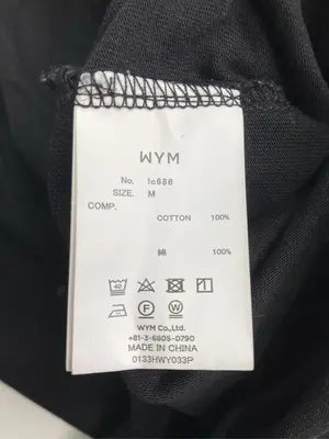 WYM/ウィムバイリドム/Tシャツ/カットソー/トップス/ブラック/M