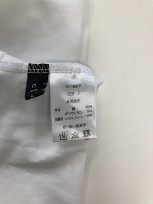 clear/クリア/Tシャツ/カットソー/トップス/ホワイト/F