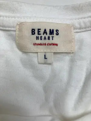 BEAMS HEART/ビームスハート/Tシャツ/カットソー/トップス/ホワイト/L