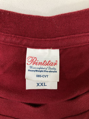 Printstar/プリントスター/Tシャツ/カットソー/トップス/レッド/XXL