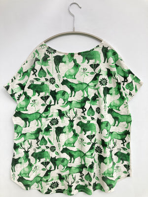 graniph/グラニフ/Tシャツ/カットソー/トップス/グリーン/F