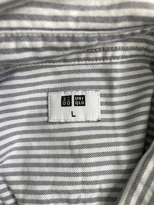 UNIQLO/ユニクロ/ビジネスシャツ/トップス/グレー/L