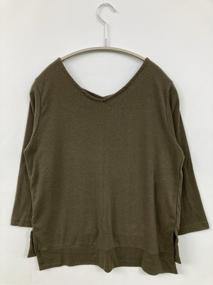 CECIL McBEE/セシルマクビー/Tシャツ/カットソー/トップス/カーキ/M