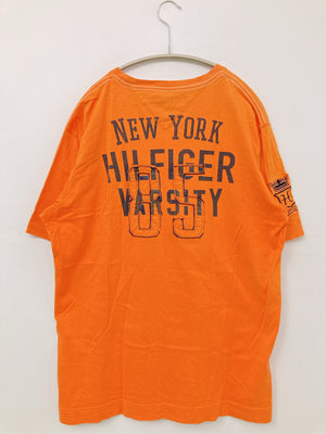 TOMMY HILFIGER/トミーヒルフィガー/Tシャツ/カットソー/トップス/オレンジ/L