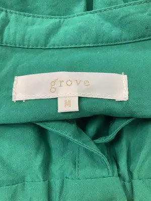 grove/グローブ/シャツワンピース/ワンピース/ドレス/グリーン/M