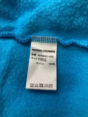 RODEO CROWNS/ロデオクラウンズ/パーカー/トップス/スカイブルー/FREE