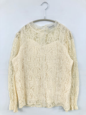 Futier Land/フューティアランド/シャツ/ブラウス/トップス/アイボリー/L