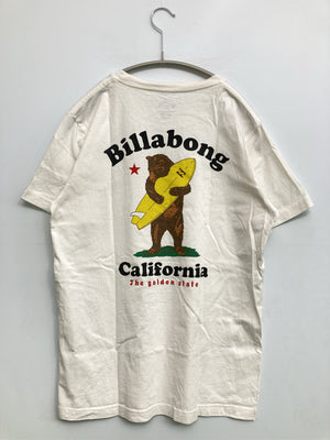 BILLA BONG/ビラボン/Tシャツ/カットソー/トップス/ホワイト/SMALL