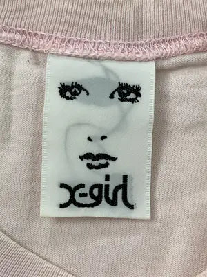 X-GIRL/エックスガール/Tシャツ/カットソー/トップス/ピンク
