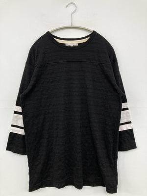 ABAHOUSE ECRU/Tシャツ/カットソー/トップス/ブラック/48