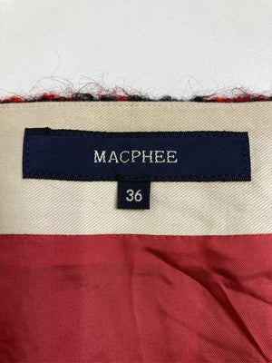 MACPHEE/マカフィー/ショート/ミニスカート/スカート/レッド/36