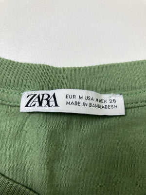 ZARA/ザラ/タンクトップ/トップス/ライトグリーン/EUR M/USA M/ MEX 28