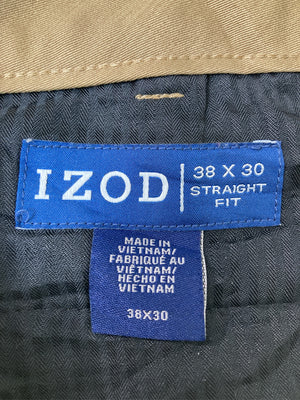 IZOD/アイゾッド/スラックス/パンツ/ブラウン/38 X 30
