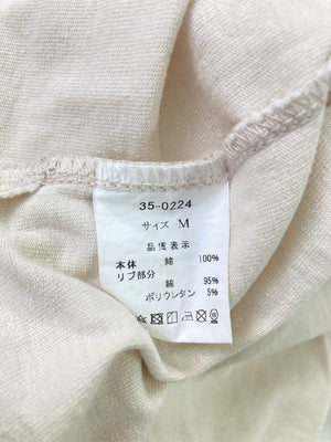 Organic/オーガニック/Tシャツ/カットソー/トップス/アイボリー/M
