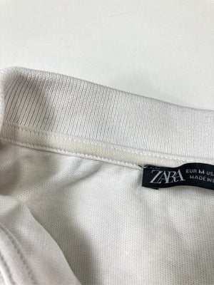 ZARA/ザラ/ポロシャツ/トップス/ホワイト/EUR M/USA M/ MEX 28