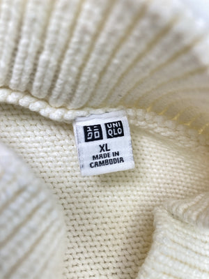 UNIQLO/ユニクロ/ニット/セーター/トップス/ホワイト/XL