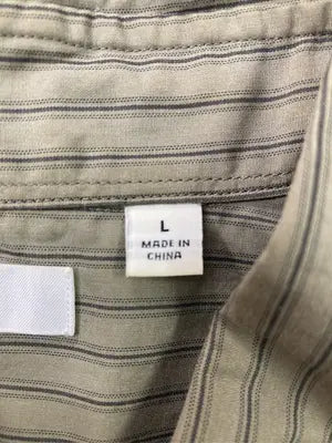 UNIQLO/ユニクロ/シャツ/ブラウス/トップス/カーキ/L
