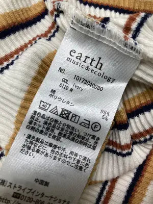 earth music&ecology/アースミュージックアンドエコロジー/Tシャツ/カットソー/トップス/アイボリー/M