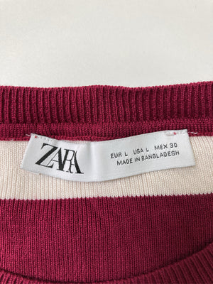 ZARA/ザラ/Tシャツ/カットソー/トップス/レッド/L