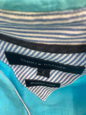 TOMMY HILFIGER/トミーヒルフィガー/シャツ/ブラウス/トップス/ブルー/L