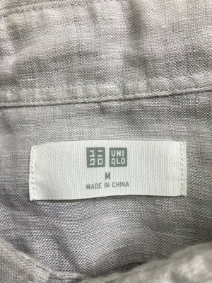 UNIQLO/ユニクロ/シャツ/ブラウス/トップス/グレー/M