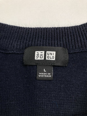 UNIQLO/ユニクロ/ニット/セーター/トップス/ネイビー/L