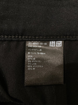 UNIQLO/ユニクロ/スラックス/パンツ/ブラック/M