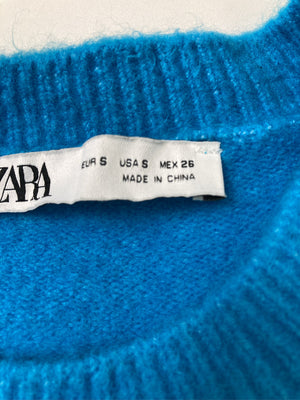 ZARA/ザラ/ニット/セーター/トップス/スカイブルー/S