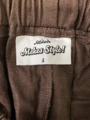 Attitude makes style!/アティチュードメイクススタイル/スラックス/パンツ/ブラウン/S