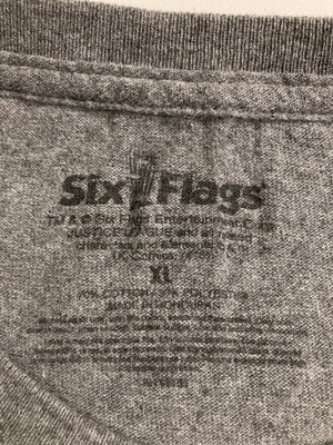 Six Flags/Tシャツ/カットソー/トップス/グレー/XL