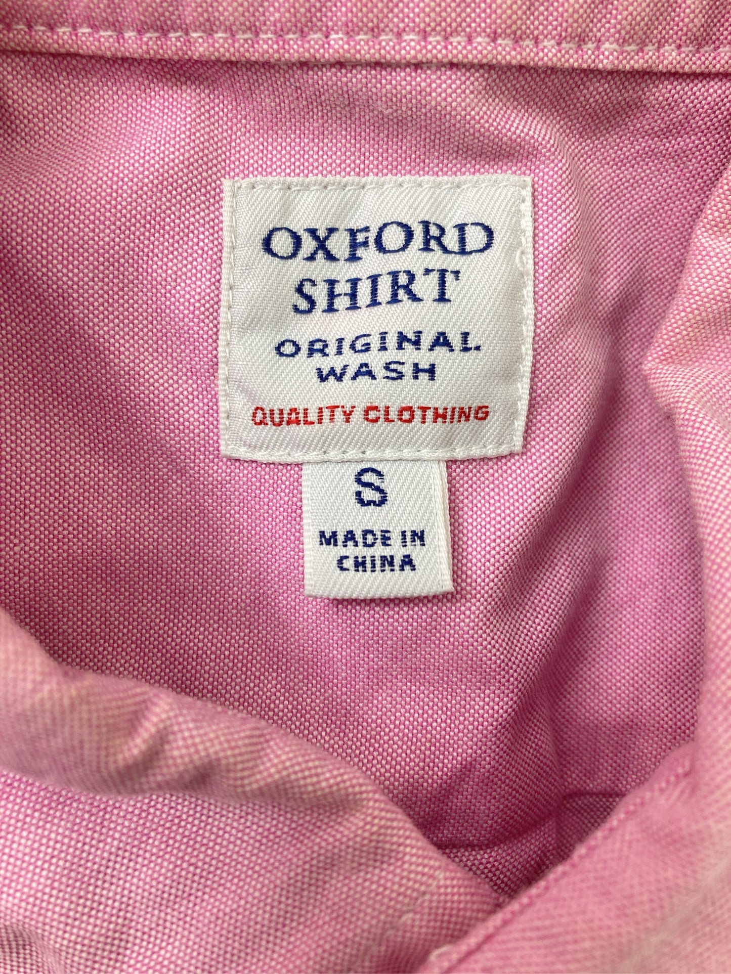 OXFORD SHIRT/シャツ/ブラウス/トップス/ピンク/S