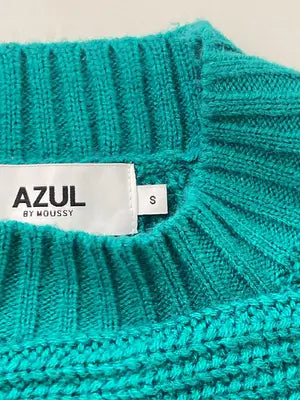 AZUL by MOUSSY/アズールバイマウジー/ニット/セーター/トップス/グリーン/S