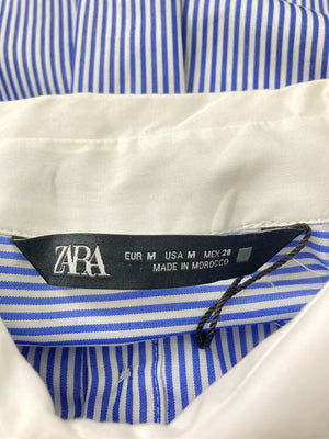 ZARA/ザラ/シャツ/ブラウス/トップス/ブルー/EUR M/USA M/ MEX 28