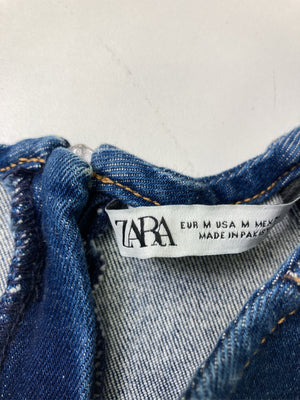 ZARA/ザラ/ワンピース/ワンピース/ドレス/ブルー/M