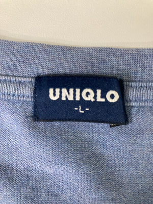 UNIQLO/ユニクロ/Tシャツ/カットソー/トップス/スカイブルー/L