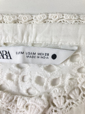 ZARA/ザラ/シャツ/ブラウス/トップス/ホワイト/M