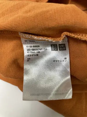 UNIQLO/ユニクロ/Tシャツ/カットソー/トップス/オレンジ/XL