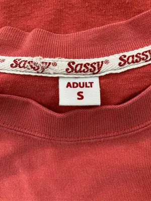 sassy/Tシャツ/カットソー/トップス/レッド/S