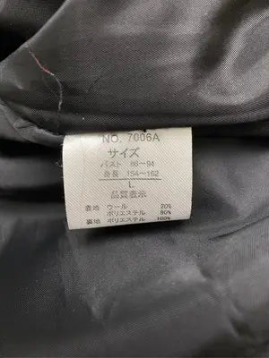 WSET/ステンカラーコート/ジャケット/アウター/ブラック/L バスト86~94 身長154~162